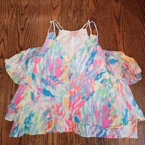 Lilly Pulitzer Cold Shoulder Top